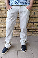 Штани, джинси чоловічі літні лляні, на високий зріст, пряма штанина BAYERN, Туреччина, фото 3