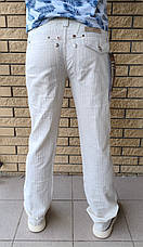 Штани, джинси чоловічі літні лляні, на високий зріст, пряма штанина BAYERN, Туреччина, фото 5