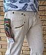 Штани, джинси чоловічі літні лляні, на високий зріст, пряма штанина BAYERN, Туреччина, фото 9