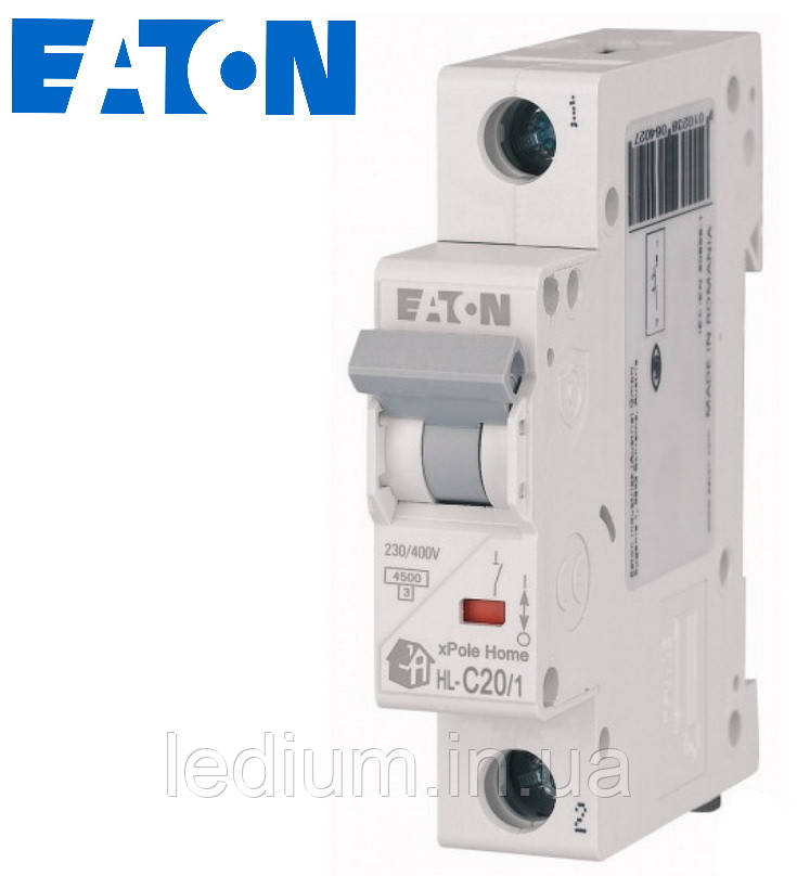 Автоматичний вимикач 1п 20 Ампер EATON