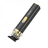 Машинка для стрижки Hoco HP22 Black - акумуляторна, з 5 насадками, USB-зарядкою та стильним шкіряним покриттям, фото 4