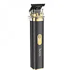 Машинка для стрижки Hoco HP22 Black - акумуляторна, з 5 насадками, USB-зарядкою та стильним шкіряним покриттям, фото 3
