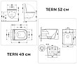 Комплект 5в1: інсталяція Grohe + безобідковий підвісний унітаз Tern, білий + клавіша хром глянцева, фото 10