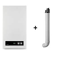 Котел газовий DigiFEL DUO 24 кВт, двоконтурний, турбований, навісний, з двома теплообмінниками Airfel+ димохід