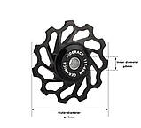 Ролик Riderace для заднього перемикача SRAM/Shimano 11T з керамічним підшипником, фото 2