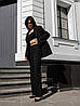 Стильний жіночий костюм "Стелла" чорный 42 розмір, фото 5