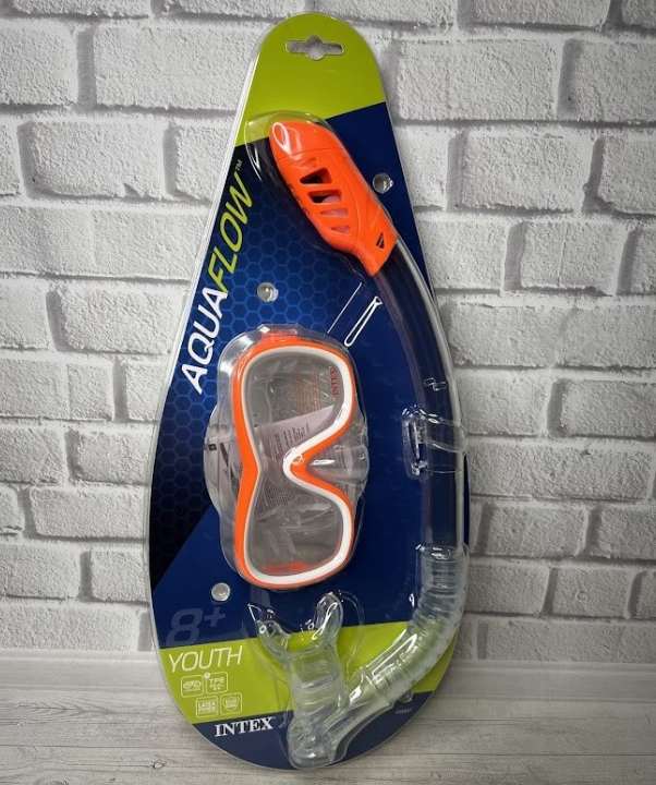 Набір для плавання Intex 55647 Aquaflow (маска+трубка) 8+