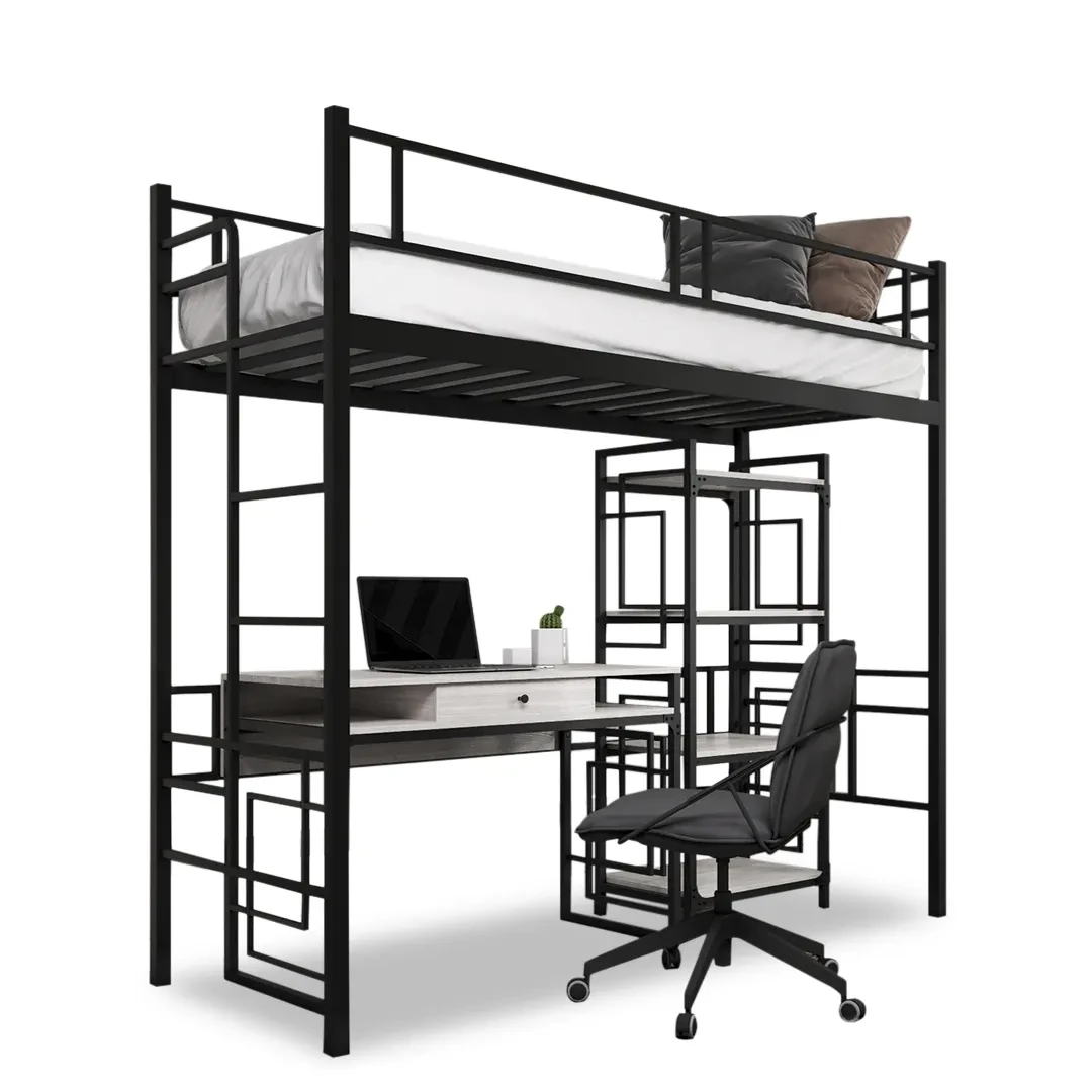 Ліжко горище металеве в стилі лофт "ДАБЛ" від "Метал-Дизайн", фото 1