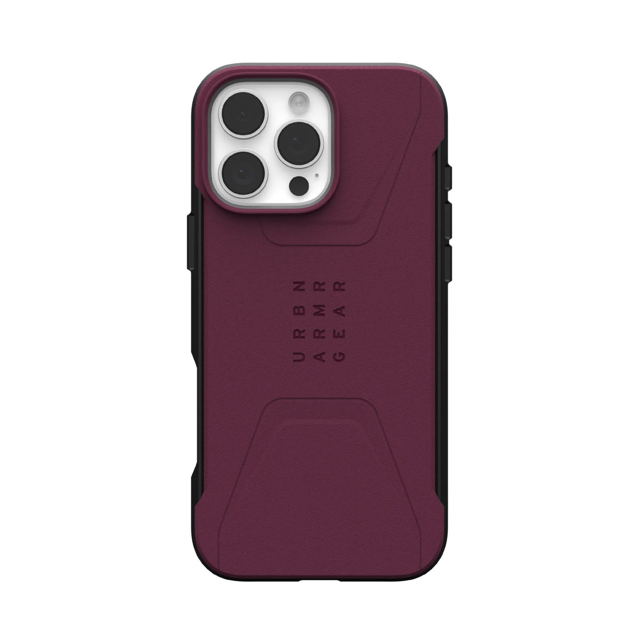 Чохол-накладка для телефону UAG Civilian Magsafe для Apple iPhone 16 Pro Max Бордовий (114445119049)