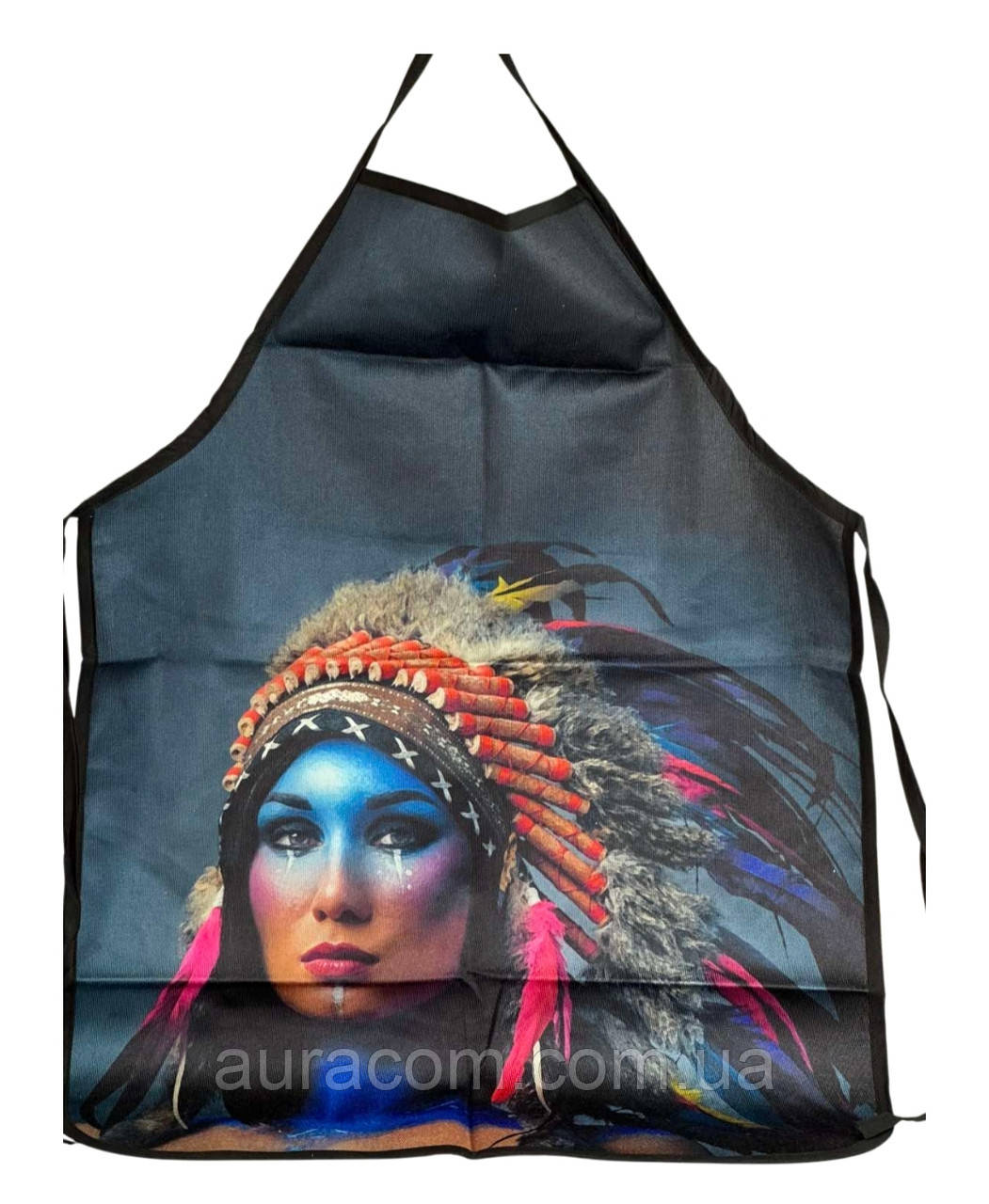 Переднік жіночий, чорний, індиець, Туреччина, фото 1