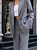 Стильний жіночий костюм "Стелла"  сірий 42 розмір, фото 4