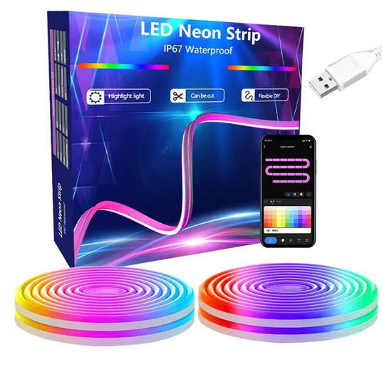 Гнучка неонова стрічка RGB 2 м з wi-fi синхронізацією музики