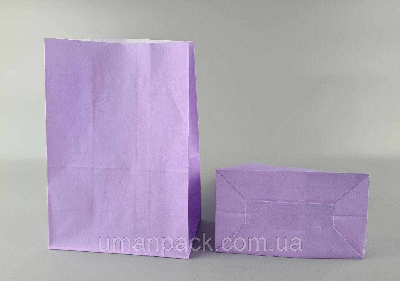 Пакет з дном паперовий 28*19*11,5 ЛАВАНДА (25 шт)