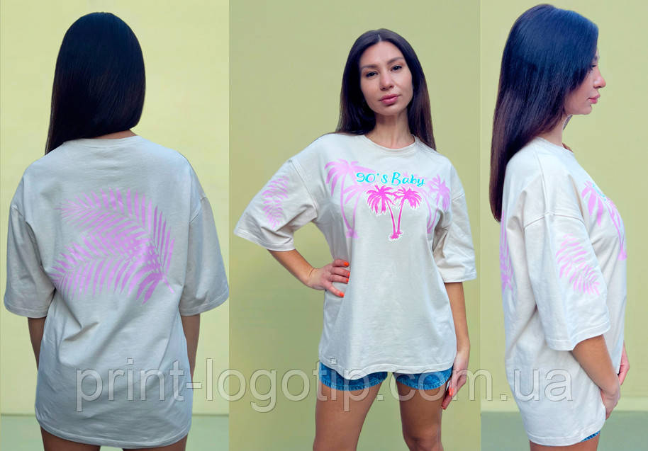 Футболки оверсайз з логотипом, фото 1