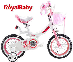 Дитячий велосипед Royal Baby Princess Jenny Girl Steel RB18G-4 Біло-рожевий