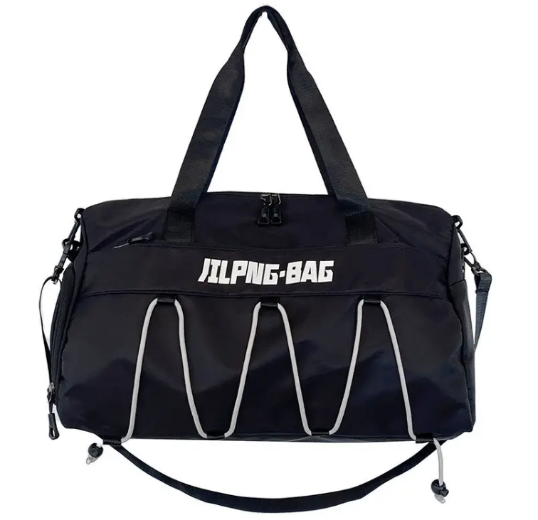 Сумка спортивна з відділенням для взуття чорна 157С, фото 1