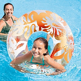 Надувний круг для плавання Перламутр 91 см Intex 59251np для дітей від 9 років Надувне коло для дорослих плавальний круг, фото 2