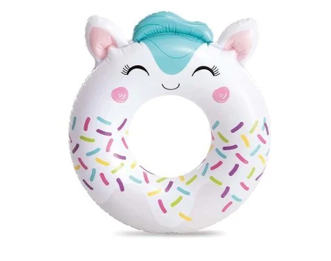 Круг для плавання Кошеня Intex 59266 nt коло звірята для купання на воді 81 см від 8 років, фото 1