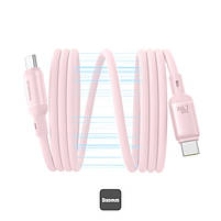 Кабель Baseus PicoGo Magnetic Liquid Silicone Type-C to Type-C 240W (1m), pink, фото 9
