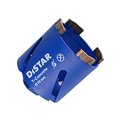 Професійне свердло алмазне Distar DDS-W 72x65xМ16 T-Concrete : БЕЗ ХВОСТОВИКА ∅ 72мм х 65мм (17984445080)