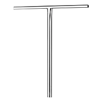 Кермо для трюкового самоката Hipe H6 T-bar, Silver