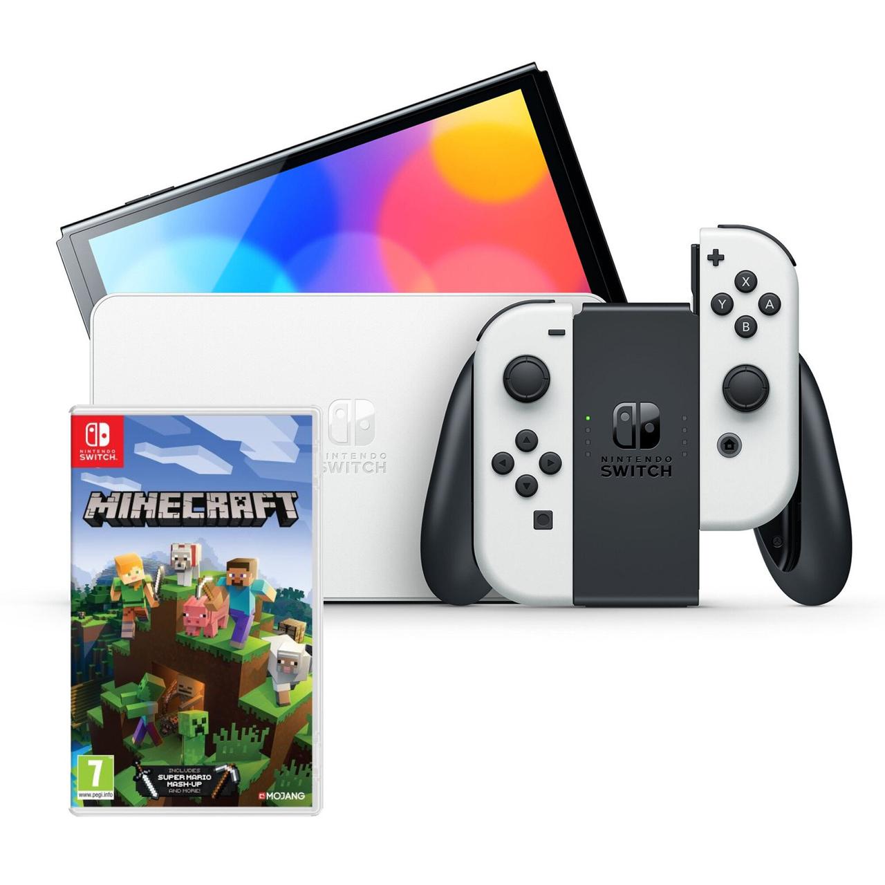 Приставка (консоль) Nintendo Switch Oled + Minecraft , Гарантія, фото 1