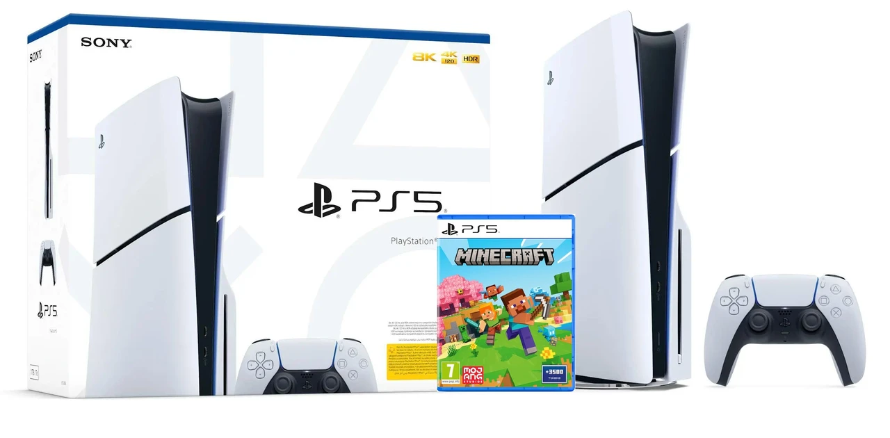 Приставка (консоль) Sony PlayStation 5 Slim + Minecraft , Гарантія, фото 1