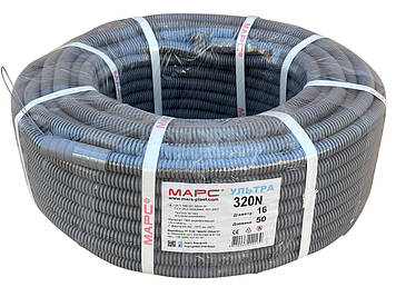 Гофрорукав Марс УльтраØ 16,сірий, бухта 50 м