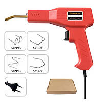 Пістолет паяльник для паяння пластмаси. Гарячий степлер JCD welding T80 + набір скоб