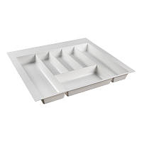 Оргонайзер Muller для столових приборів W=600 (550-490mm) L=500 H=55 білий матовий (лоток)