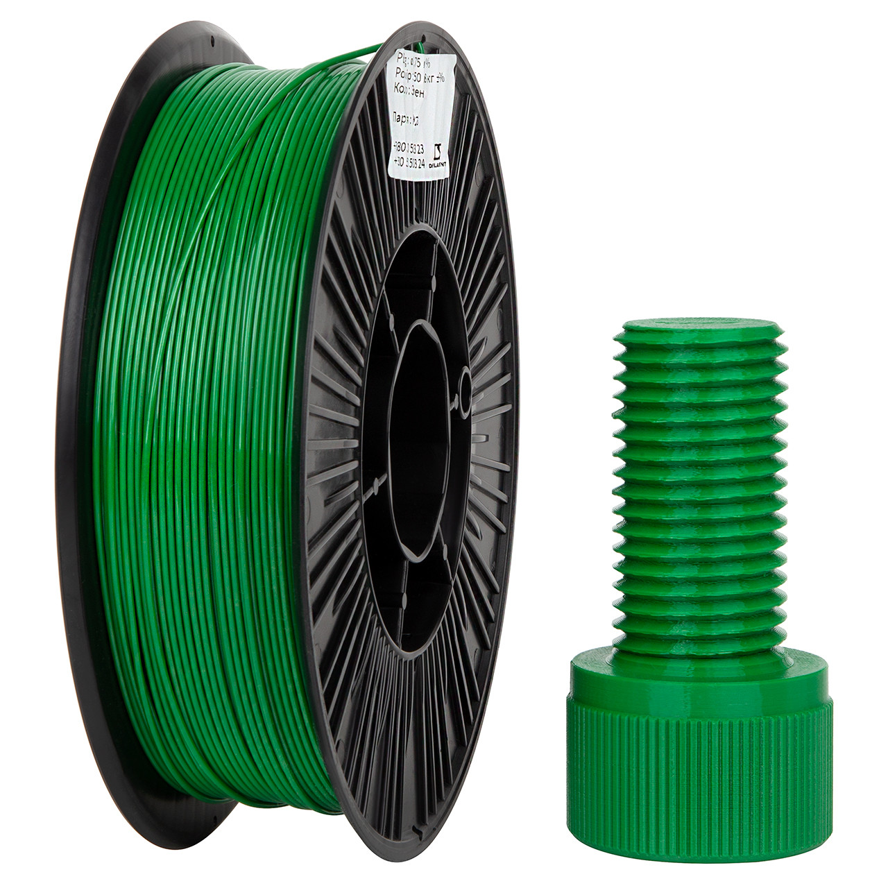 філамент для 3D-друку DSF PETG Green, Classic Spool, 1.75мм, 0.78кг, 250м
