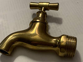 Кран для хамама, лазні. Латунний садовий вентільний вуличний кран