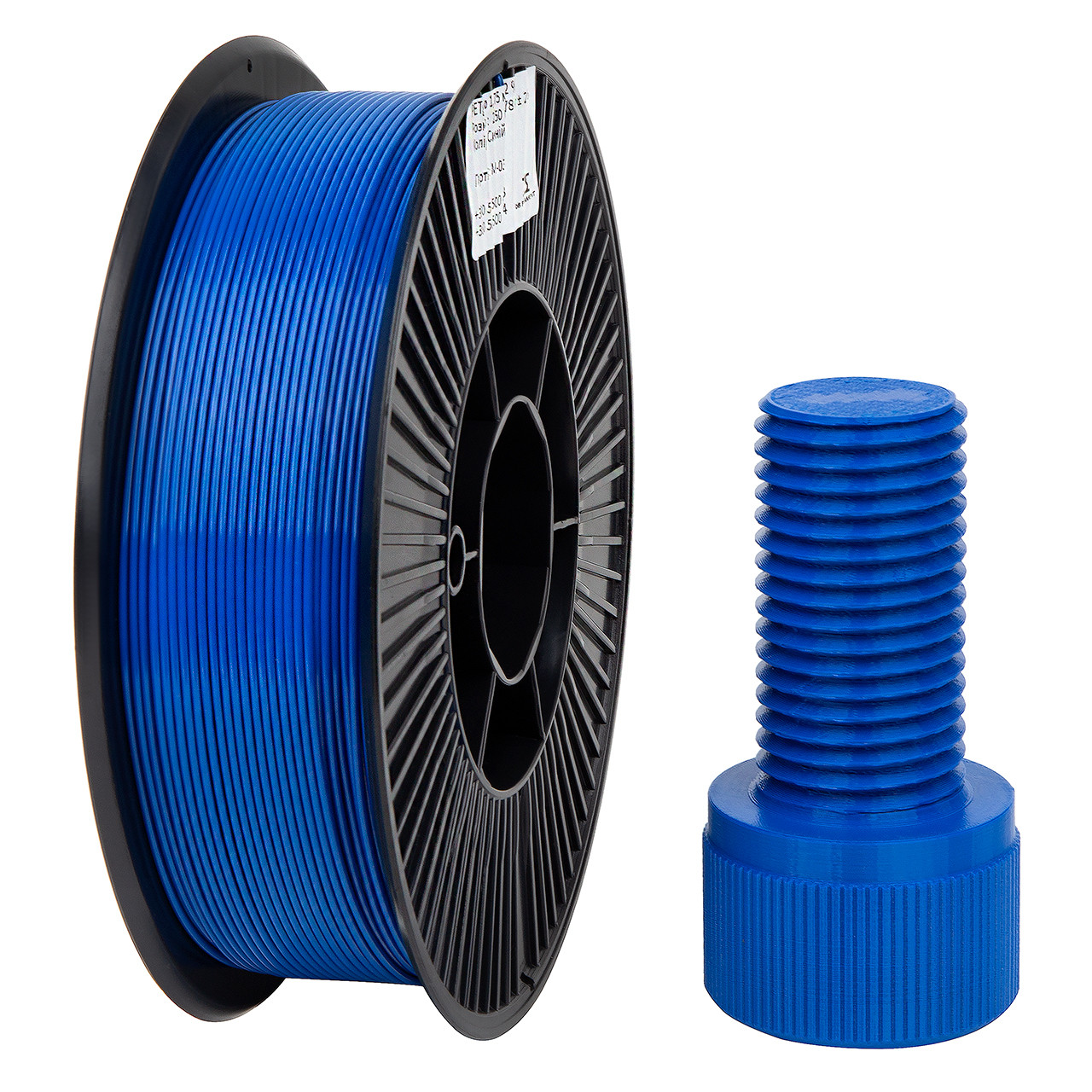 Пластик DSF PETG Blue, Classic Spool, 1.75мм, 0.78кг, 250м, H220-260°C, B60-90°C, Синій філамент для 3Д-друку, фото 1