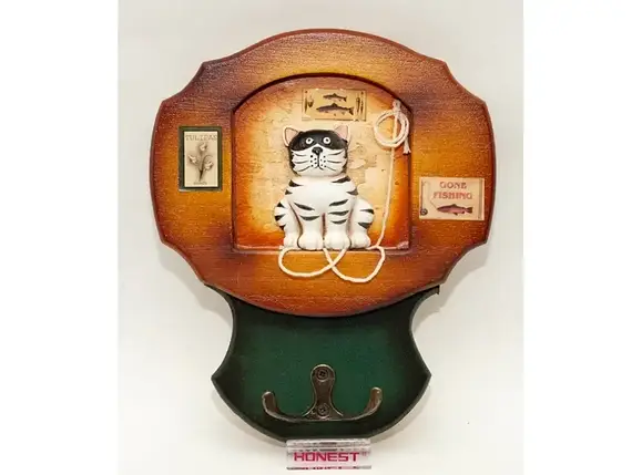 KC36-355B КЛЮЧНИЦЯ ДЕРЕВО (19.5 Х 16 СМ), фото 1