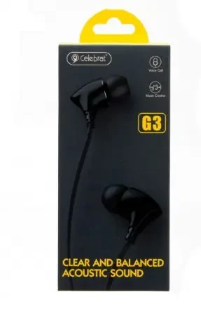 Навушники з мікрофоном Celebrat G3 (Black)