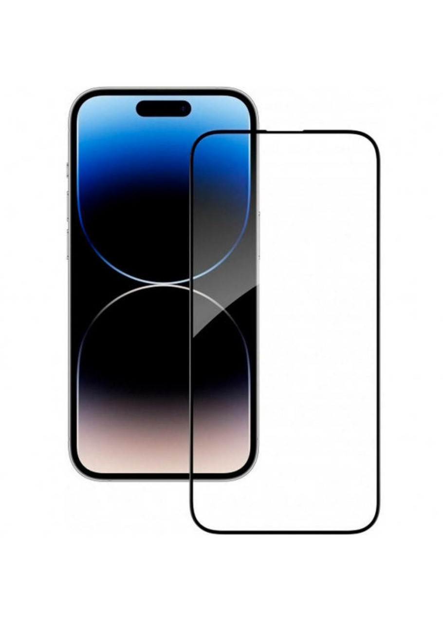 Загартоване скло на Iphone 14 / Повне покриття / Чорна рамка, фото 1