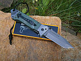 Ніж кишеньковий складаний Browning АК 713 US Tanto оливковий 22 см, фото 10