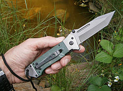 Ніж кишеньковий складаний Browning АК 713 US Tanto оливковий 22 см