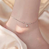 Срібний браслет на ногу, анклет із бубончиком (звітом) — срібло 925 проби EGYPT SILVER