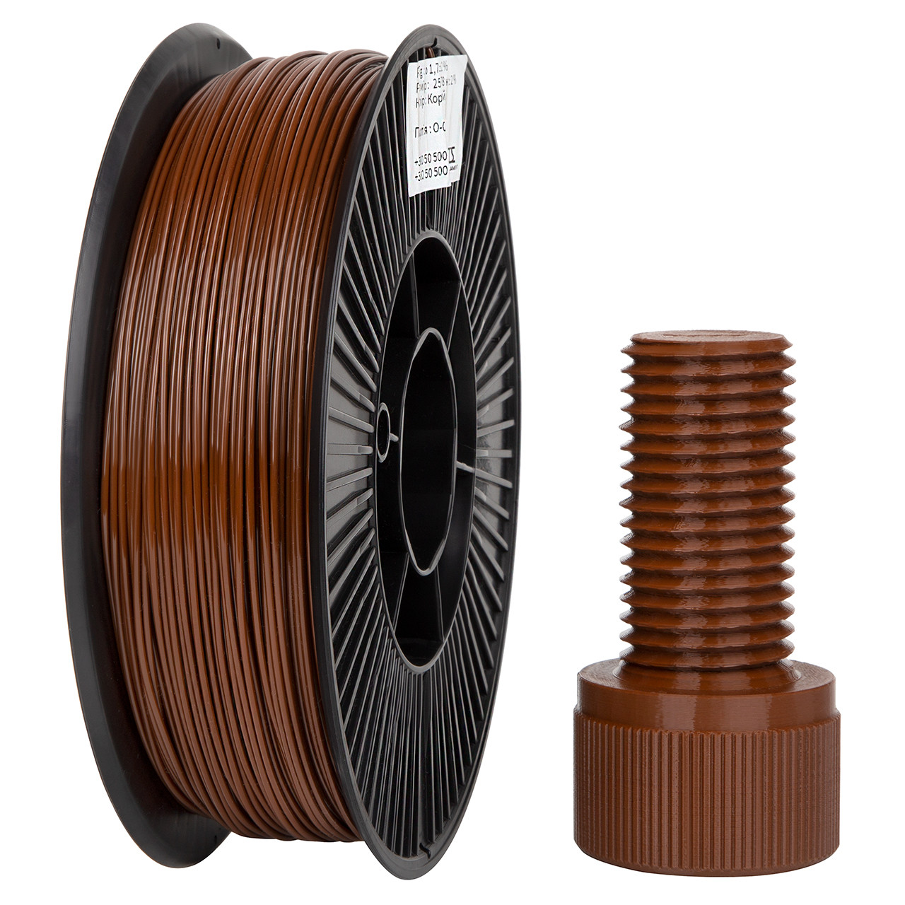 філамент для 3D-друку DSF PETG Brown, Classic Spool, 1.75мм, 0.78кг, 250м