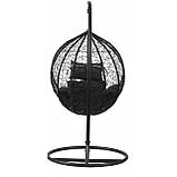 Підвісне крісло-гойдалка кокон Bonro 329 M (чорно-сіре), фото 3