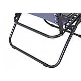 Шезлонг лежак Bonro СПА-167A сірий, фото 8