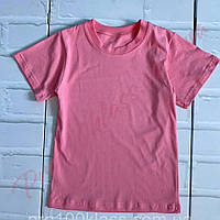 Футболка детская подростковая розовая лосось