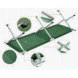 Ліжко розкладне туристичне Bonro B-2010 зелене, фото 8