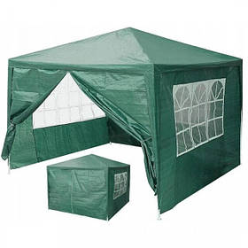 Садовий павільйон альтанка намет 3х3 м Bonro B-1023 (4 стінки) зелений