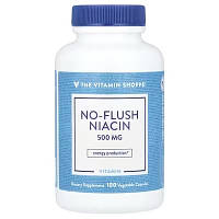 Ніацин No Flush без почервоніння 500 мг 100 капс  контроль холестерину The Vitamin Shoppe США