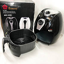Аерофритниця Мультипіч Аерогриль Domotec MS-3220 1300 Вт 4,5 л Безмасляна з Таймером. Колір: чорний, фото 2