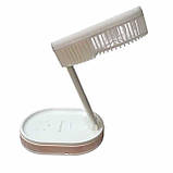 Акумуляторний настільний вентилятор R8 з LED-підсвіткою, портативний, безшумний, USB-зарядка, фото 2