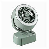 Настільний аккумуляторний вентилятор YT-M2028 із зволоженням, підсвічуванням та USB зарядкою, 3 в 1, зелений, фото 2