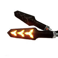 Динамічні повороти LYS-1113 діодні, чорні (к-т 2 штуки)